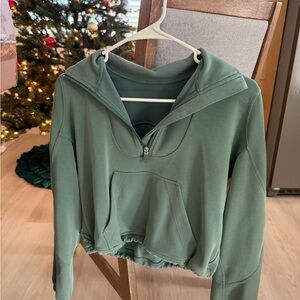 lululemon athletica Green Soft Streme Half Zip